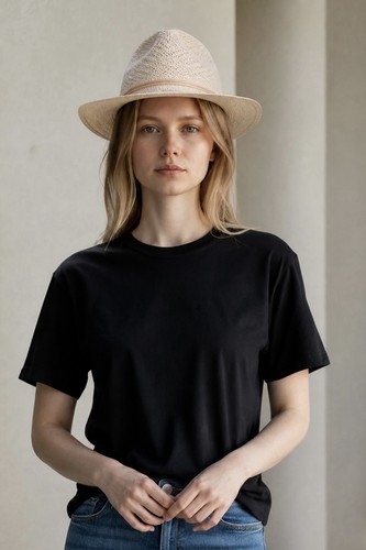 Chapeau paille panama large - chapeau, de