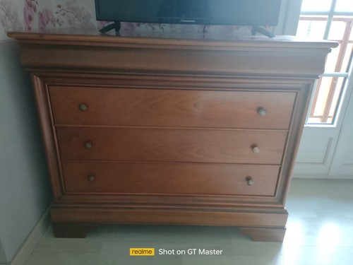 Commode merisier tiroirs - tiroirs,