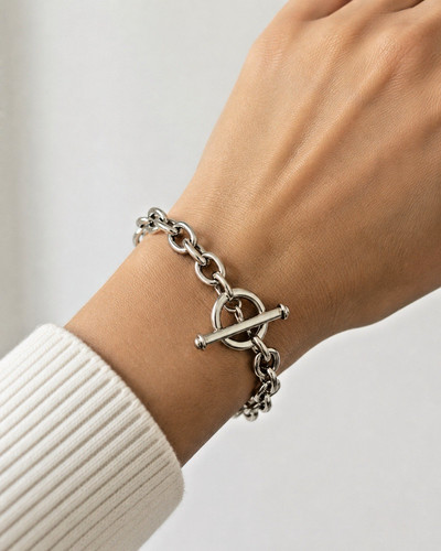 Bracelet chaîne argent - bracelet,