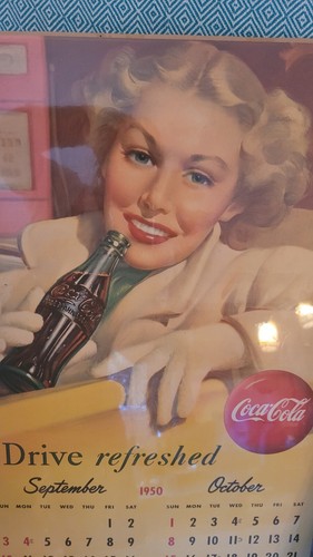 Calendrier publicitaire coca - publicitaire,