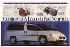 1990 Pontiac Trans Sport Vintage Print Ad - "Coming to a Launch Pad Near You"