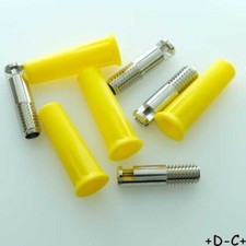 Fiche banane 4mm femelle jaune CT2213-4 Cal Test (lot de 4)