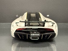 2023 KOENIGSEGG REGERA WHITE 1/18 MODEL CAR BY GT SPIRIT GT913