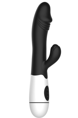 Vibromasseur rabbit noir avec