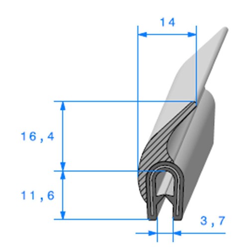 Joint coffre sur - coffre, armature