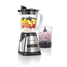 Hamilton Beach 58149 Power Elite Blender 12-Function 40oz Glass + 3-Cup Chopper
