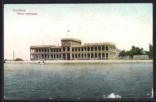 Old postcard Port-Said, Dutch House 
