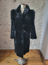 Antique women's shaved rabbit coat? 1940s Old Fur Coat 1940s T44 sz XL+