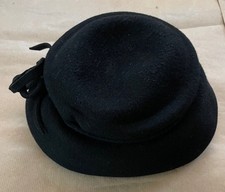 VINTAGE - CHAPEAU FEMME - NOIR
