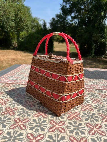 Ancien petit panier osier - ancien,
