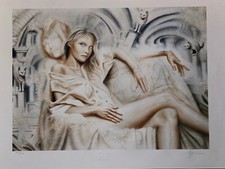 Daniel Monic Lithograph (1948-2015) 76x55 Signed Nude Belgian Artist Cote