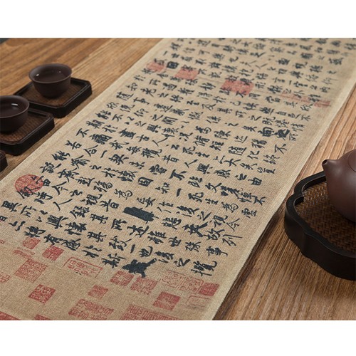 Chemin table chinois nappe - table,
