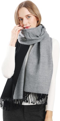 écharpe pashmina réversible - pashmina,