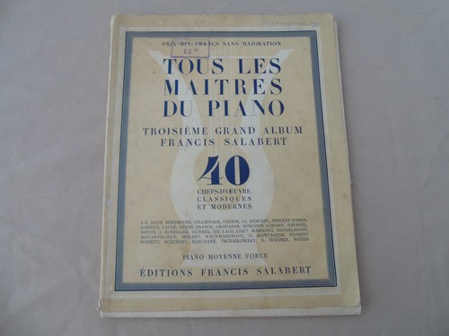 Ancien recueil partition - ancien, de