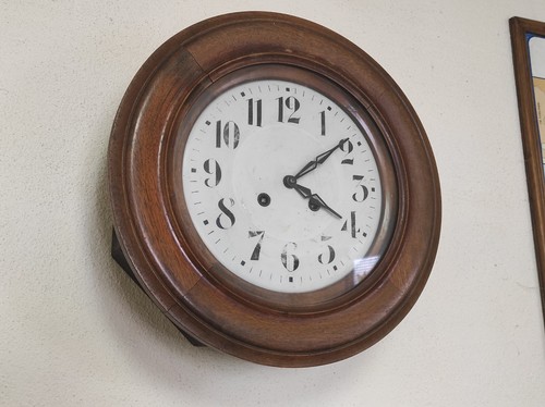 Ancienne pendule horloge mural - ancienne,