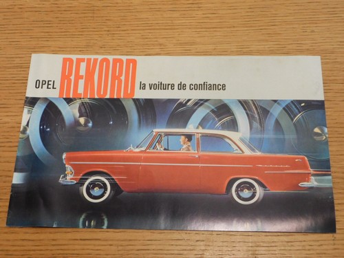 Publicite opel rekord record - publicite,