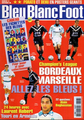 Magazine bleu blanc - bleu, foot