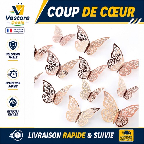 Autocollants papillon 3d - 24,