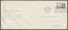 1961 #394 Colombo Plan FDC Bickerstaff Handstamp Cachet Ottawa #10 Size