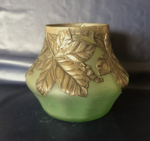 Vase boule art deco pâte - pâte, de