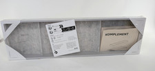 Ikea KOMPLEMENT Storage Tray 4 compartments Gray 6×20⅞×2" NEW with minor damage