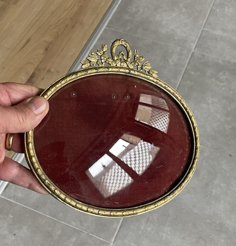 Cadre ovale style louis xvi - ,