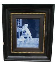 Porcelain painting Marcel Chauffriasse Limoges decor child at table