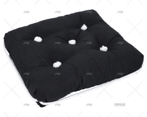 Coussin simple noir kapok - simple,
