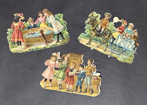 Lot anciens chromos - de,