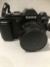 KONICA FS-1 + HEXANON AR 57mm F1.4 SLR Lens 35mm FILM CAMERA With Case