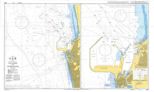 Carte maritime des approches - carte,