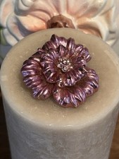 Broche Fleur Violette Vintage 