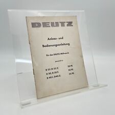 ++ Deutz / mower / D 25 / D 30 / D 30 S / D 40 L / operating instructions ++