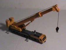 camion grue HO SIKU/CAMION GRUE LIEBHERR/ JAUNE/ OCCASION