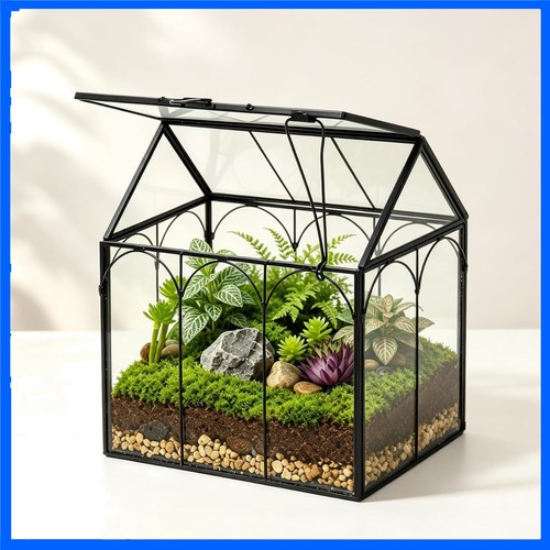 Modern glass geometric plant - modern,