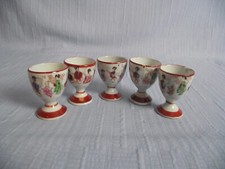 Lot de 7 Coquetiers 5 Japon  et 2 à rayures