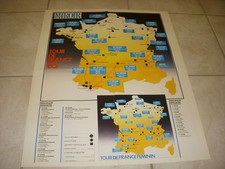 CYCLISME CARTE TOUR de FRANCE