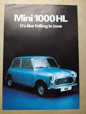 Austin Mini 1000 HL brochure 01.1981