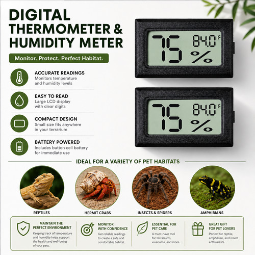 Digital reptile thermometer - digital,