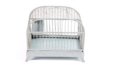 Ancien Cage À Oiseaux Avec