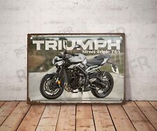 Plaque métal vintage Triumph