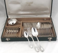Christofle Marly, Housewife Set of 37 Silver Metal, in Excellent Condition.