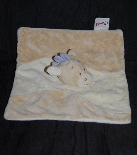 Peluche doudou plat zèbre - doudou,