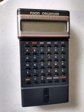 Rare First Psion Organiser Pocket Computer W/ 2 Cartridges, Tested and Working