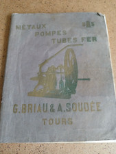 catalogue 1911 Briau & A. welded city of Tours metals pumps iron tubes