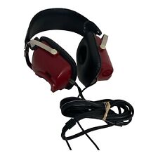 ? RED Vintage 70's JVC HM-100E Binaural Mic Stereo Boombox Headphones hip-hop