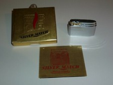 SILVER MATCH Compound Butane Pocket Lighter - 1953 - Made IN France