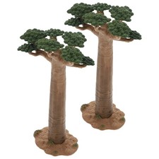  2 Pcs Arbres Topiaires Artificiels Modèle D'arbre Créatif Mini Ornement