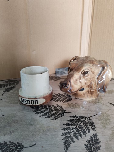 Rare ancien pot tabac en - à,