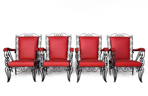 Fauteuils fer forgé - en,
